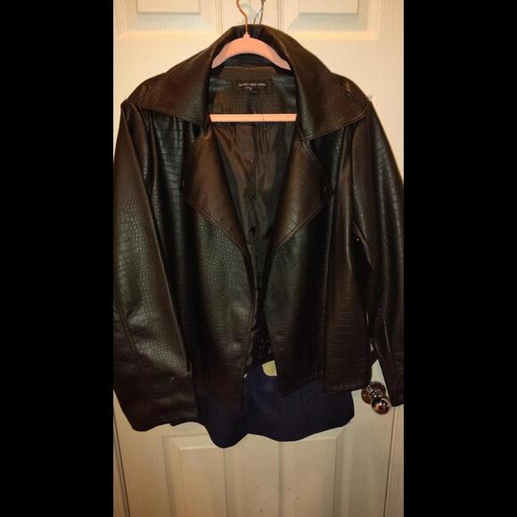 Marc New York by Andrew Marc Stylish Leather Jacket size 1x - Picture 2 of 6